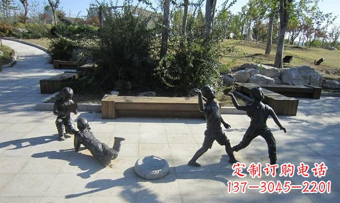 泰州精美铜制儿童雕塑