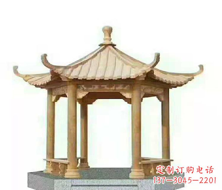 泰州晚霞凉亭石雕