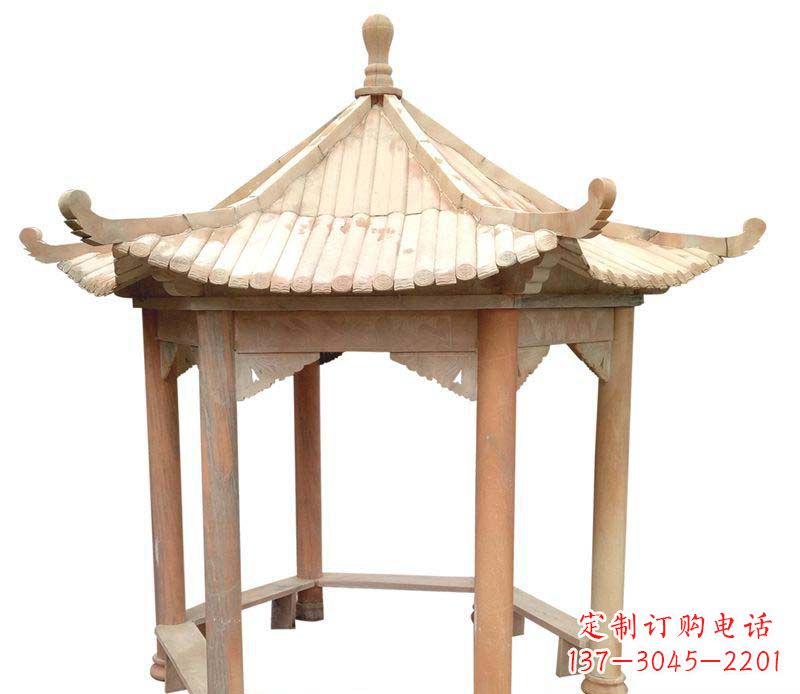 泰州精美六角凉亭雕塑