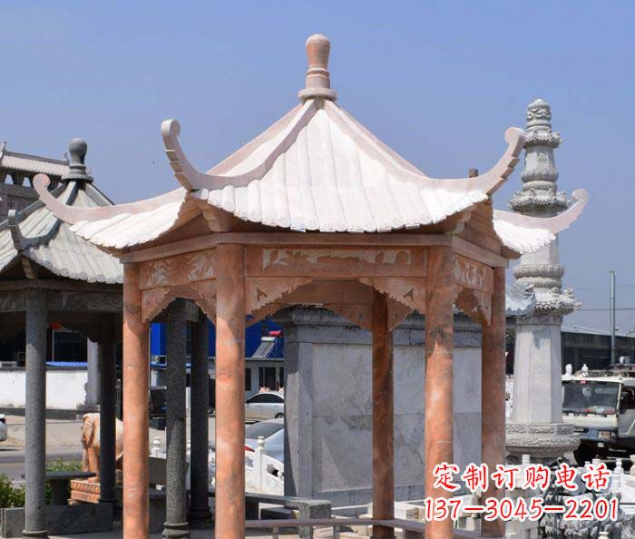 泰州中领雕塑设计凉亭雕塑,清新简约添美感