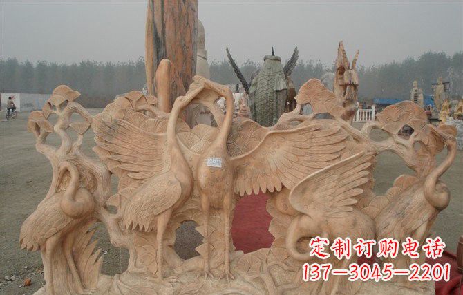 泰州精美仙鹤雕塑