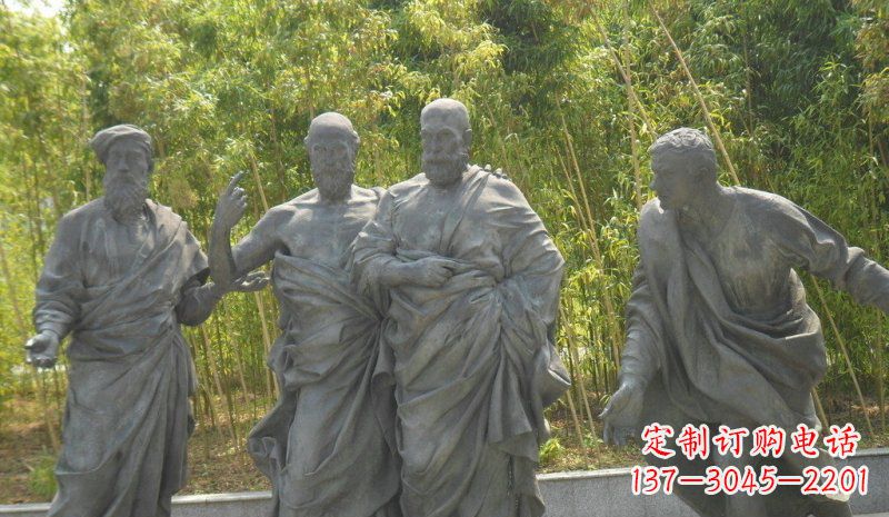 泰州传承经典，深情呈现——铜雕西方名人人物雕塑