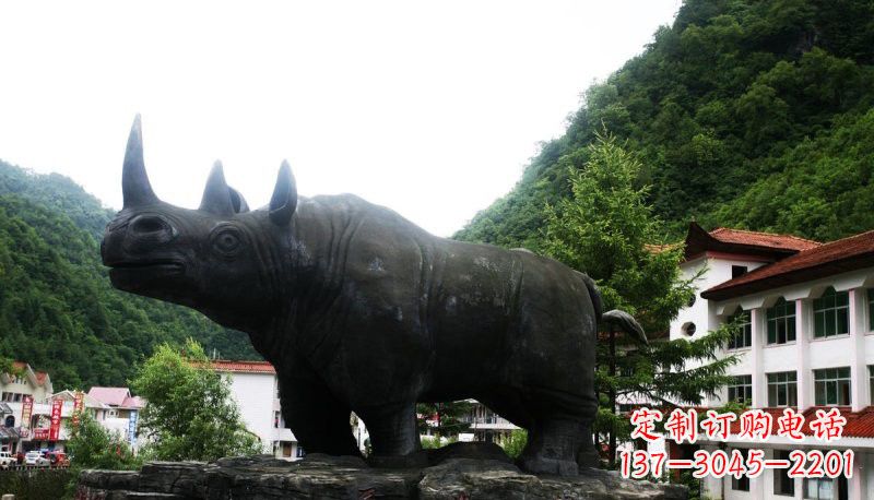 泰州艺术犀牛石雕