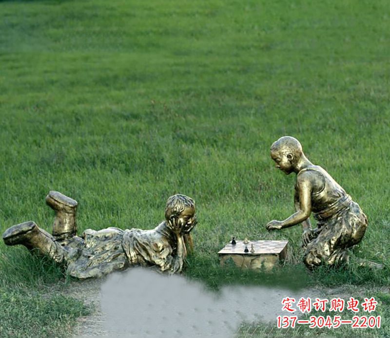 泰州优雅精致的儿童铜雕