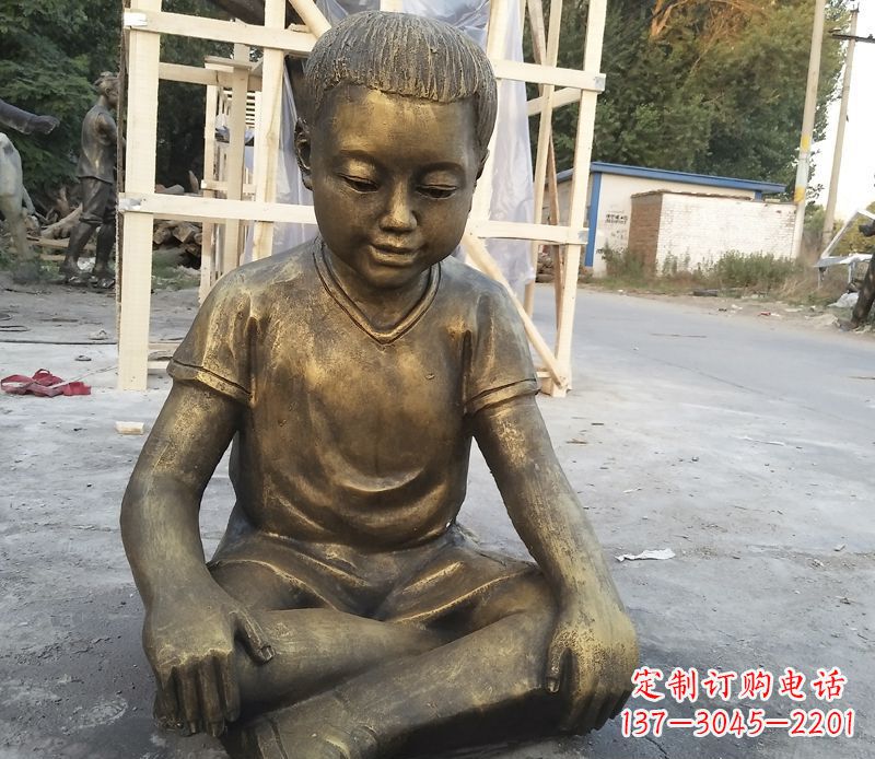 泰州孩子们的梦想－铜质儿童雕塑