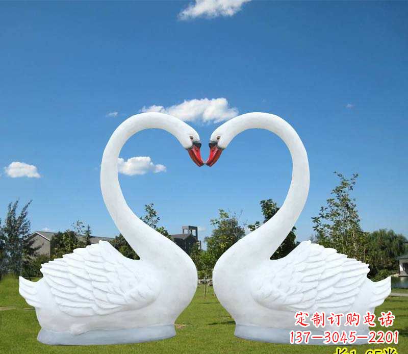 泰州玻璃钢仿真天鹅雕塑