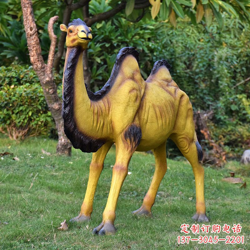泰州骆驼雕塑精美而有趣的定制装饰品