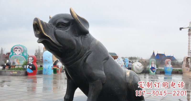 泰州活力四射的动物铜雕塑