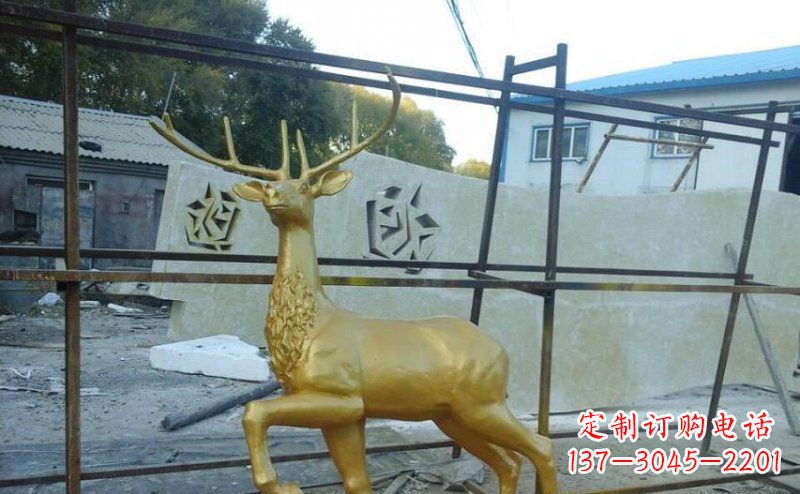 泰州室内外羚羊铜雕艺术品