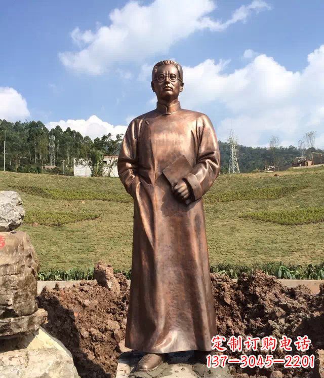 泰州陶行知雕塑珍贵的纪念收藏品