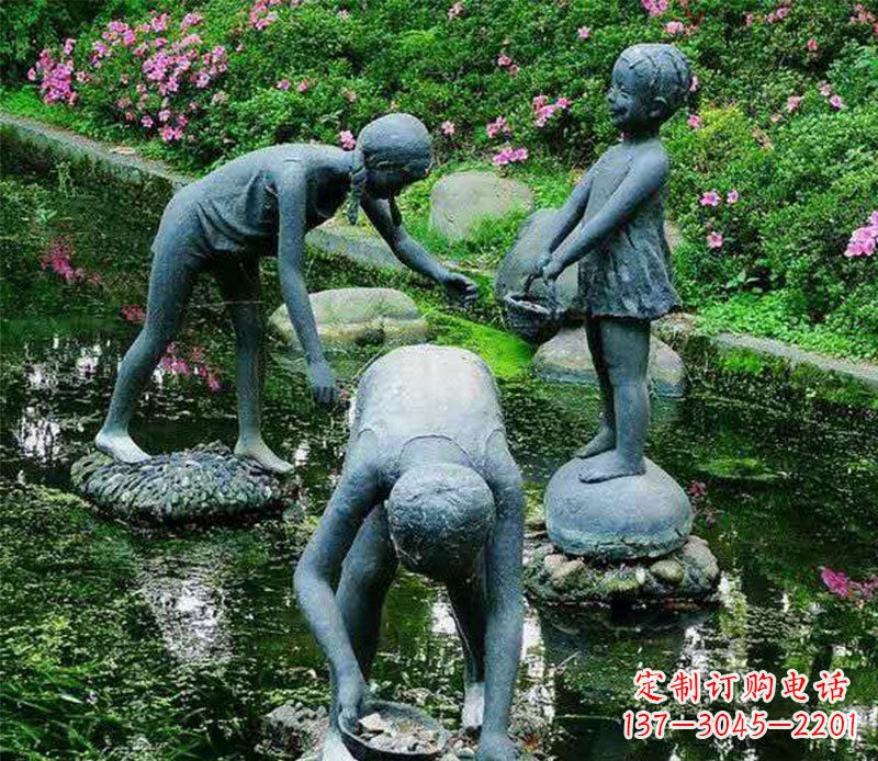 泰州精美铜螃蟹雕塑