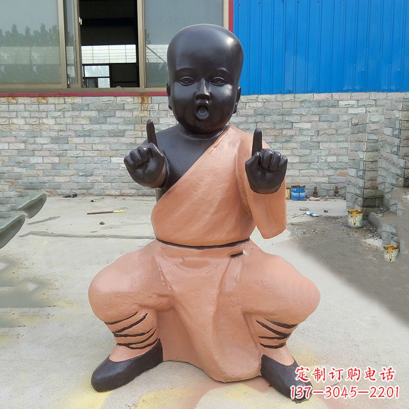 泰州功夫小和尚铜雕