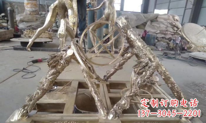 泰州“百年古董浑天仪铜雕,让古典美触手可及”