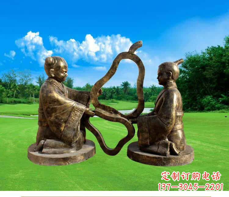 泰州精美古代孔融让梨人物铜雕