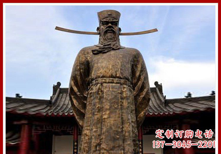 泰州古代历史人物包拯官员铜雕