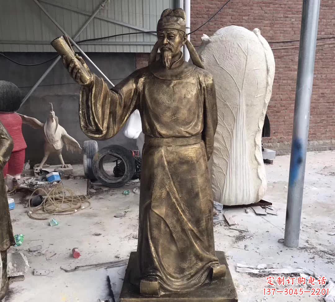 泰州龙韵铜雕——歌颂古代大文豪李白