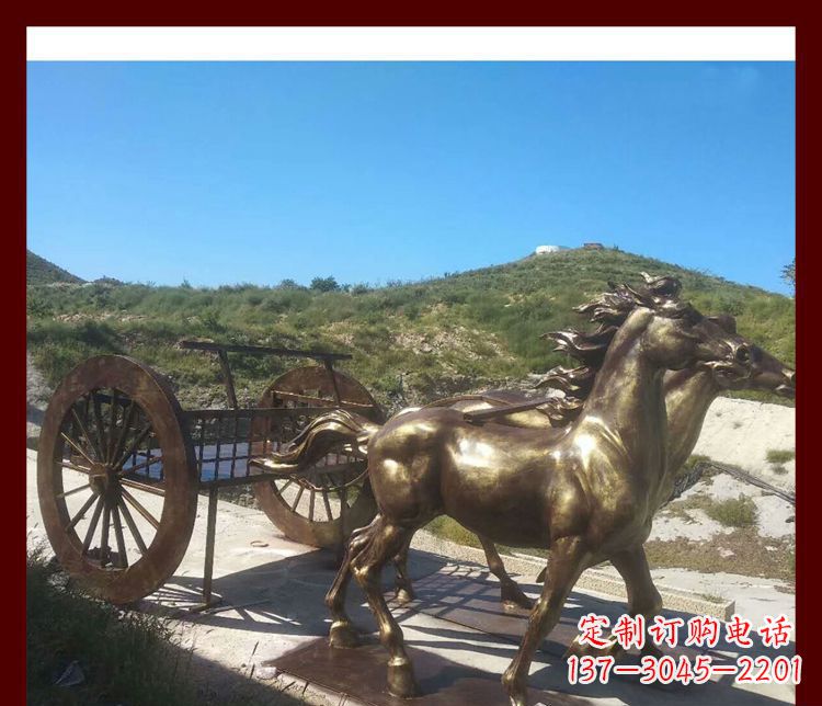 泰州古代马车铜雕