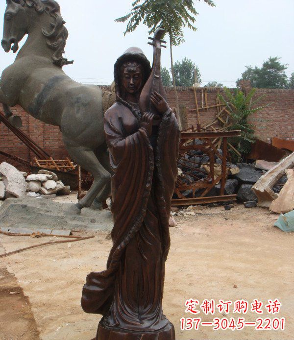 泰州中领雕塑丝滑美女铜雕
