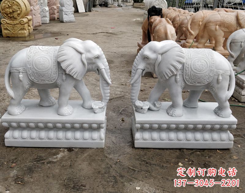 泰州传统古老工艺大象雕塑