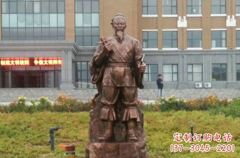 泰州古代名人铜雕鲁班