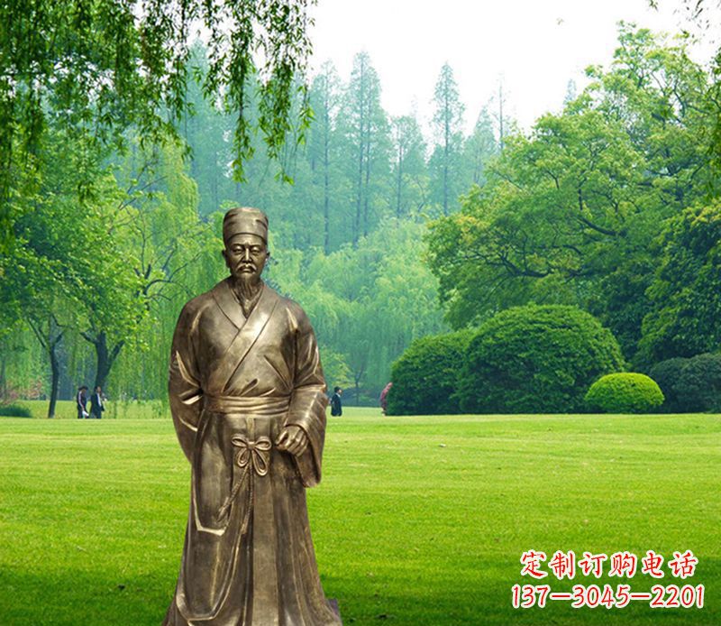 泰州古代名医李时珍铜雕