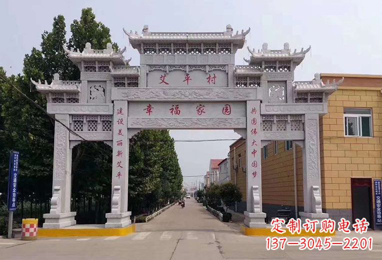 泰州精美古代牌坊雕塑,尽显贵族品质