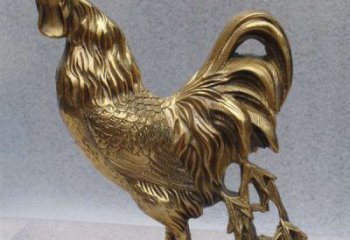 泰州经典公鸡铜雕