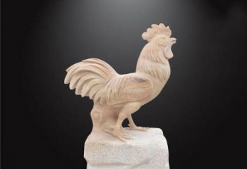 泰州公园动物公鸡石雕