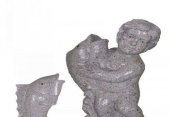 泰州飘洒雕塑——公园景观石雕鱼喷泉