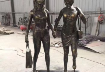 泰州铜雕女人唤醒美好回忆