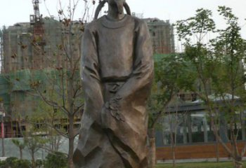 泰州精美古风犹存，高雅李白铜雕