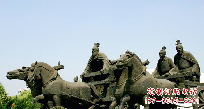 泰州中领雕塑--尊贵马车雕塑