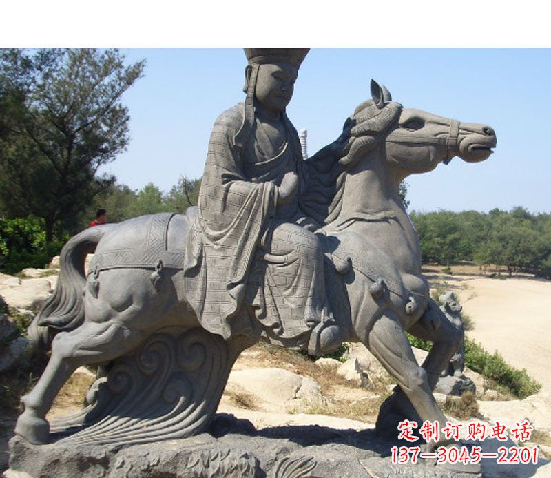 泰州中领雕塑:古代人物唐僧骑马雕塑