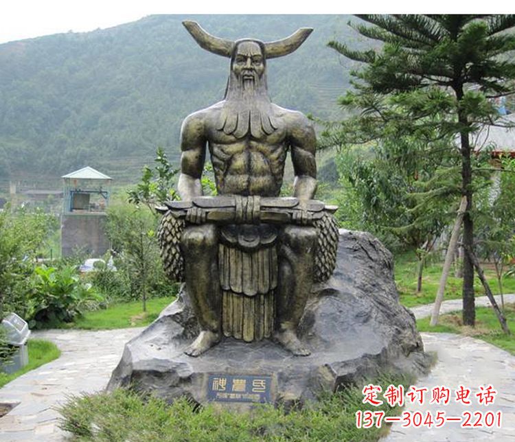 泰州传承古代文明，为家居装饰点缀伏羲铜雕