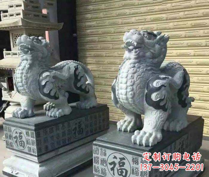 泰州传承经典的古典貔貅石雕