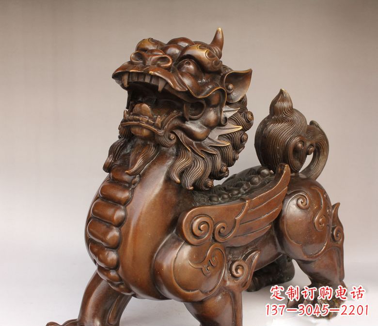 泰州古代神兽貔貅铜雕