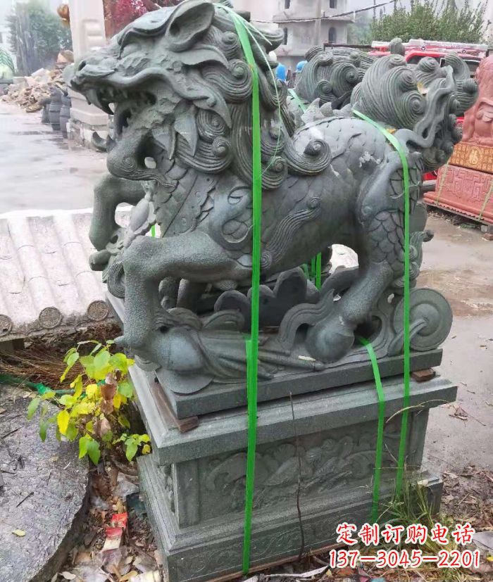 泰州古代神兽麒麟石雕 (4)