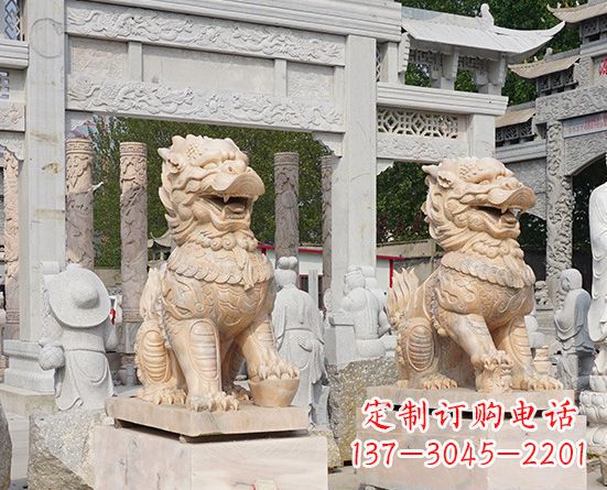 泰州古典神麒麟石雕,传承古老文化