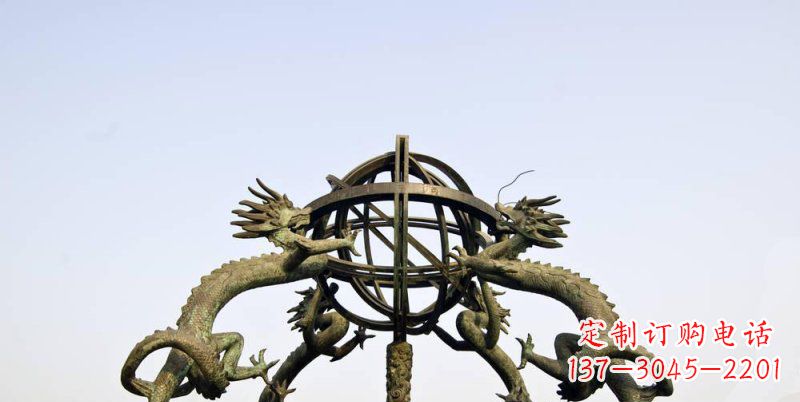 泰州传承中国古代文化,浑天仪铜雕——让精致的往事重现