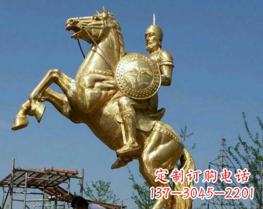 泰州古罗马战士骑马铜雕——让你呈现最传统的骑士风采