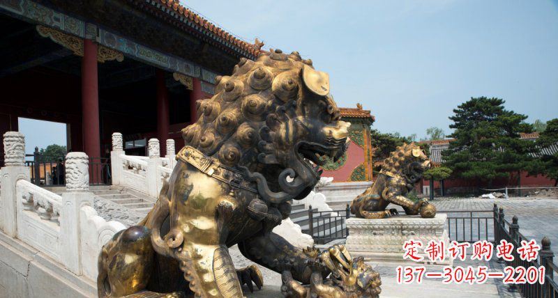泰州黄铜狮子雕塑——象征着永恒的力量
