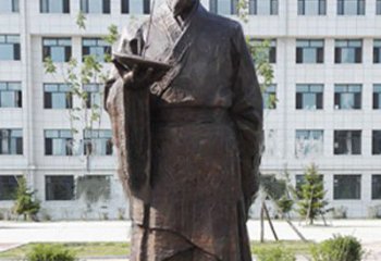 泰州传承古代珍贵文化—祖冲之铜雕塑