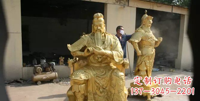 泰州关帝武财神铜雕
