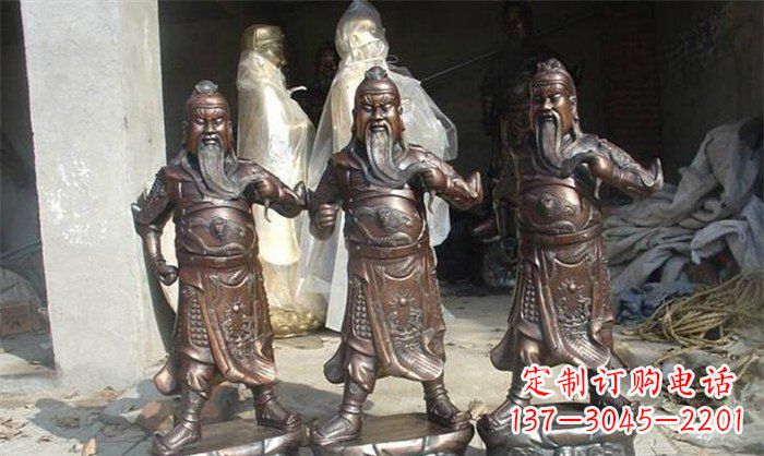 泰州关公古代人物铜雕 (2)