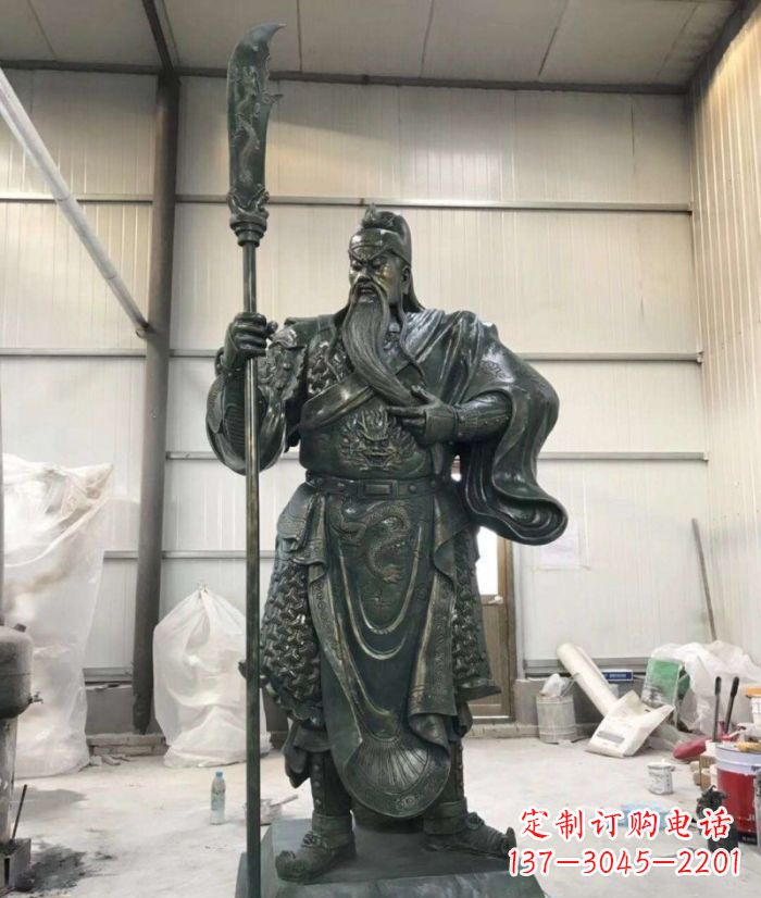 泰州正宗唐朝关公铜雕艺术品