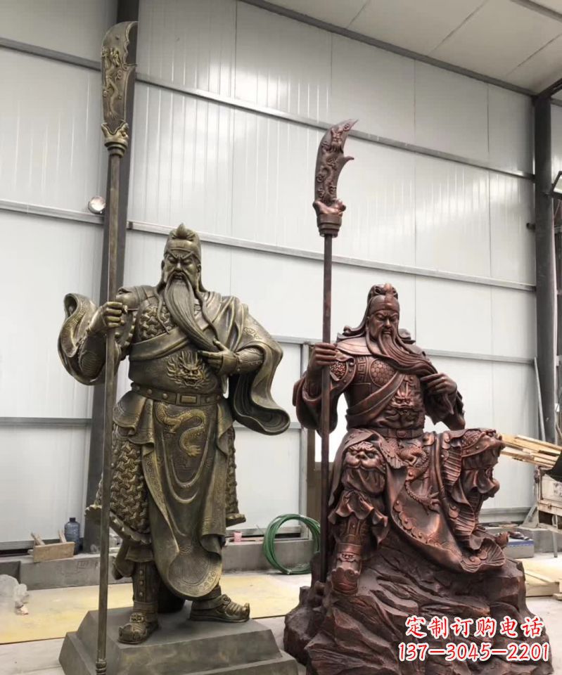 泰州关公人物铜雕1