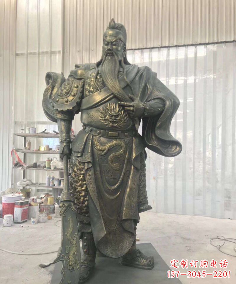 泰州关公铜雕–传承古老的英雄气概