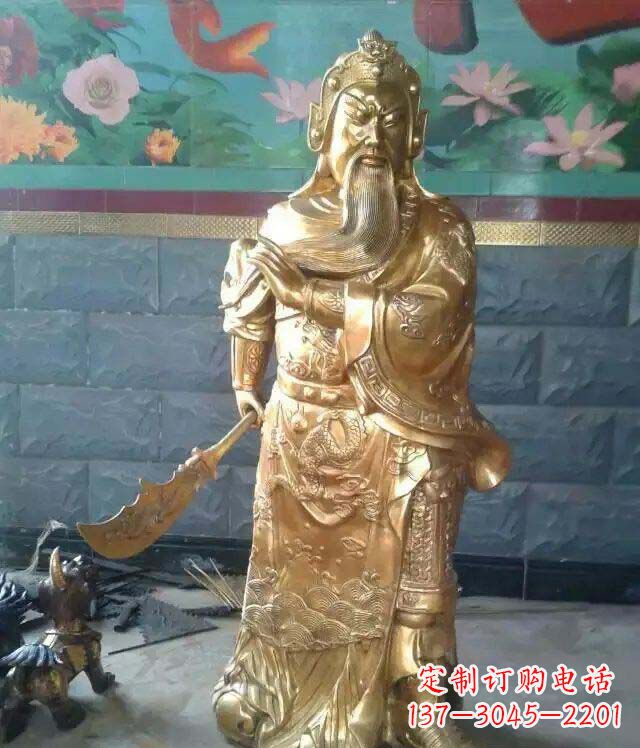 泰州精美铜雕关公雕塑