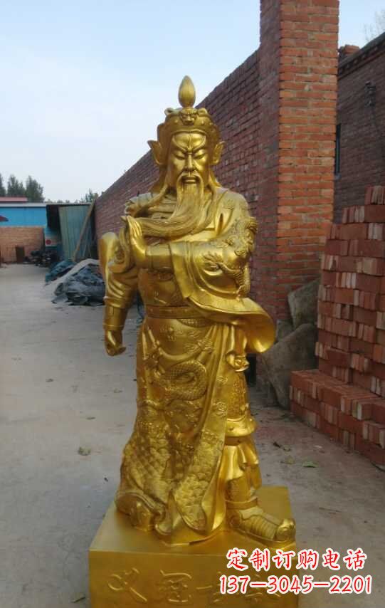 泰州关公铜像雕塑