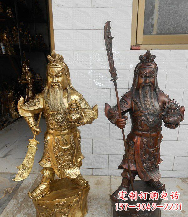 泰州拥有历史韵味的关公武财神铜雕